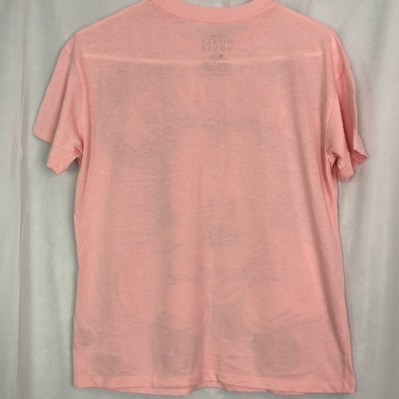 Disney Mickey Mouse DREAMER Short Sleeve T-Shirt Pink Size M - Picture 6 of 9